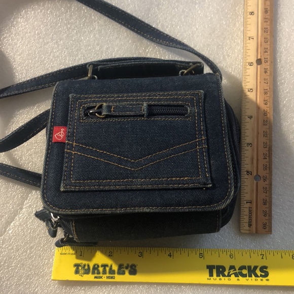 Vtg mini Demin cross body bag / purse . - Picture 4 of 17